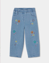 Load image into Gallery viewer, Boboli Embroidered Denim Pants