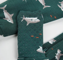 Load image into Gallery viewer, Petit Lem Shark Print Convertible Sleeper