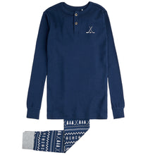 Load image into Gallery viewer, Petit Lem Hockey Fairisle Henley Pyjamas