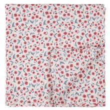 Load image into Gallery viewer, Petit Lem Poppy Print Muslin Swaddling Blanket