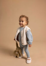 Load image into Gallery viewer, Noppies Sherpa Baby Vest Whitecap
