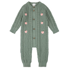 Load image into Gallery viewer, Petit Lem Apple Print Sweater Knit Playsuit