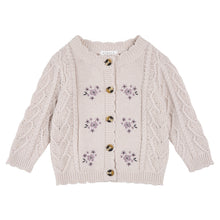 Load image into Gallery viewer, Petit Lem Floral Jacquard Cardigan