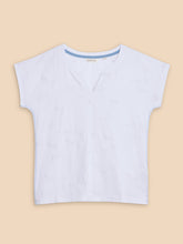 Load image into Gallery viewer, White Stuff UK Nelly Embroidered Tee Brilliant White
