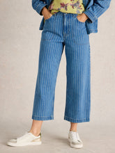 Load image into Gallery viewer, White Stuff UK Tia Wide Leg Crop Jean Denim Multi