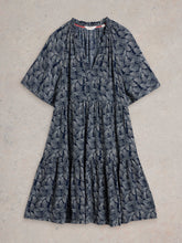 Load image into Gallery viewer, White Stuff UK Sophia Crinkle Dress Navy Print