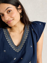 Load image into Gallery viewer, White Stuff UK Lucie Embroidered Top