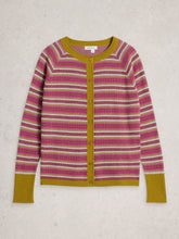 Load image into Gallery viewer, White Stuff UK Lulu Pattern Cardi Pink Multi