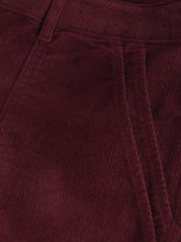 Load image into Gallery viewer, White Stuff UK Twister Cord Trouser Dk Plum