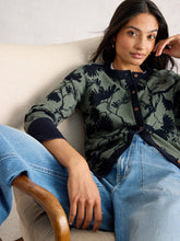 Load image into Gallery viewer, White Stuff UK Lulu Print Cardi Green Print