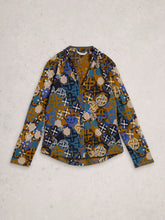 Load image into Gallery viewer, White Stuff UK Annie Jersey Shirt Chartreuse Multi