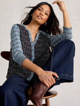 Load image into Gallery viewer, White Stuff UK May Mixed Print Top Blue Multi