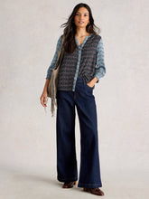 Load image into Gallery viewer, White Stuff UK May Mixed Print Top Blue Multi