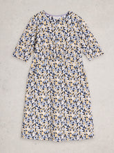 Load image into Gallery viewer, White Stuff UK Olivia Jersey Dress Blue Print