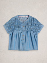 Load image into Gallery viewer, White Stuff UK Tammie Chambray Shirt Mid Denim