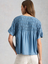 Load image into Gallery viewer, White Stuff UK Tammie Chambray Shirt Mid Denim