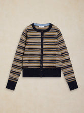 Load image into Gallery viewer, White Stuff UK Lois Fairisle Cardi Navy Multi