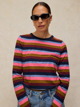 Load image into Gallery viewer, White Stuff UK Clara Stripe Tee Pink Multi