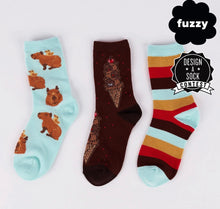 Load image into Gallery viewer, HappyBara Kids Crew Socks 3-Pack
