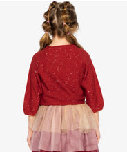 Load image into Gallery viewer, Deux Par Deux 3/4 Sleeve Sweater Jester Red