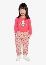 Load image into Gallery viewer, Deux Par Deux Cute Cat Tee Coral