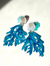 Load image into Gallery viewer, Dconstruct Coral Iridescent Earrings