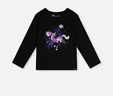 Load image into Gallery viewer, Deux Par Deux Glittering Unicorn Tee
