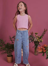 Load image into Gallery viewer, Boboli Embroidered Denim Pants