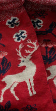Load image into Gallery viewer, Seasalt Womens Snowy Scene Socks Tapestry Deer Dahlia