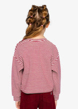 Load image into Gallery viewer, Deux Par Deux Red Stripe Tee