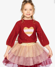 Load image into Gallery viewer, Deux Par Deux 3/4 Sleeve Sweater Jester Red