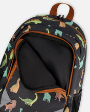 Load image into Gallery viewer, Deux Par Deux Toddler Dino Backpack
