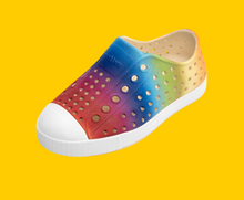 Load image into Gallery viewer, Native Jefferson Print Kids Shoes Rainbow Gradient