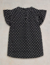 Load image into Gallery viewer, White Stuff UK Rosie Cotton Shirt Black Multi

