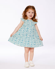 Load image into Gallery viewer, Deux Par Deux Ditsy Blue Print Dress