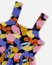 Load image into Gallery viewer, Deux Par Deux Fruit and Flower Print Dress