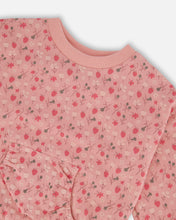 Load image into Gallery viewer, Deux Par Deux Strawberry Print Terry Sweatshirt