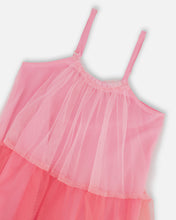 Load image into Gallery viewer, Deux Par Deux Gradient Pink to Green Tulle Dress