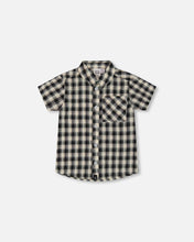 Load image into Gallery viewer, Deux Par Deux Check Print Shirt