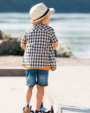 Load image into Gallery viewer, Deux Par Deux Check Print Shirt