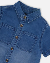 Load image into Gallery viewer, Deux Par Deux Light Navy Denim Shirt