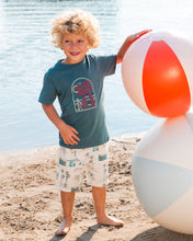 Load image into Gallery viewer, Deux Par Deux Palm Tree French Terry Short