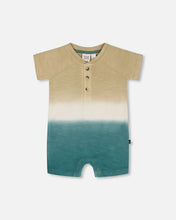 Load image into Gallery viewer, Deux Par Deux Henley Shortie Playsuit