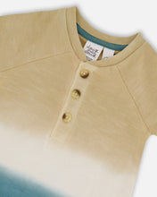 Load image into Gallery viewer, Deux Par Deux Henley Shortie Playsuit