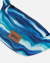 Load image into Gallery viewer, Deux Par Deux Blue Waves Fanny Pack