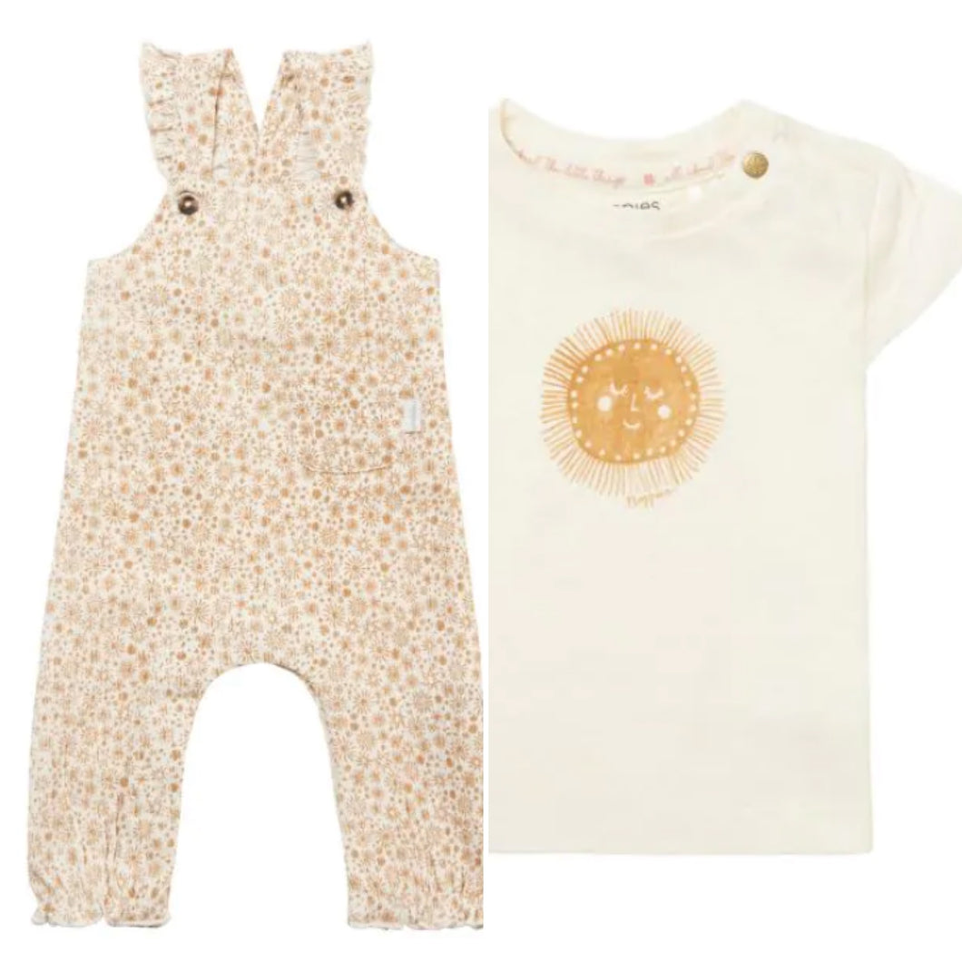 Noppies Crinkle Overall and Sunny Face Tee