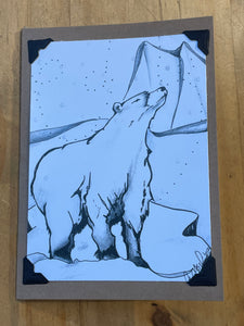 Iconic Winter Polar Bear Card