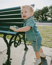 Load image into Gallery viewer, Deux Par Deux Denim Shirt and Short