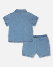 Load image into Gallery viewer, Deux Par Deux Denim Shirt and Short