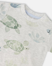 Load image into Gallery viewer, Deux Par Deux Turtle Print Tee and Short